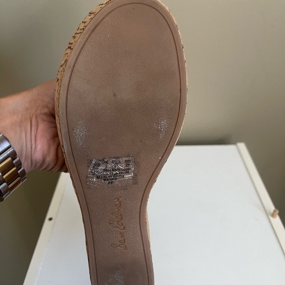 Sam Edelman Women’s Leopard Print Wedge Slide Sandals SZ 8 - Picture 11 of 14